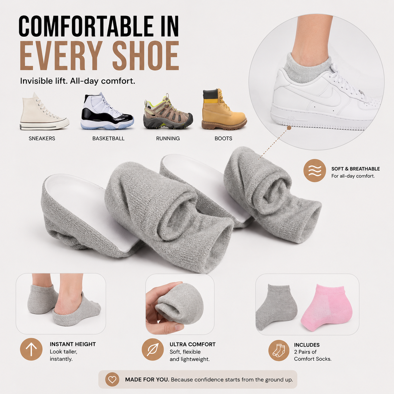 Comfort Heel Socks